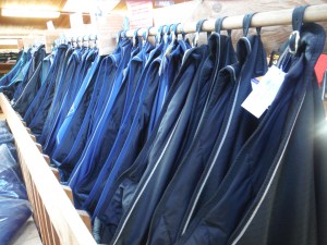 Terminators all hung in a row.